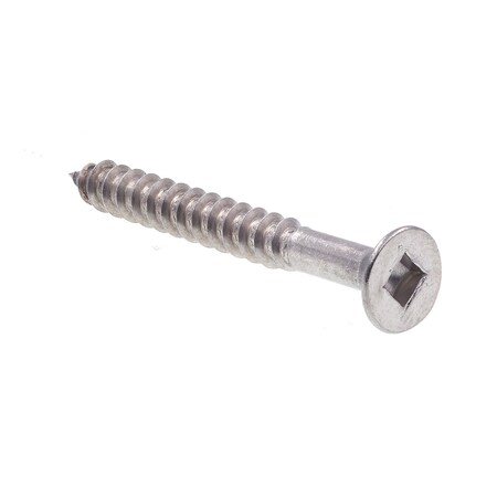 Prime-Line Wood Screw Flat Head Square Drive No. 8 X 1-1/2in Grade 18-8 Stainless Steel 25PK 9202087